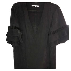 Barely worn BCBG suede black dress